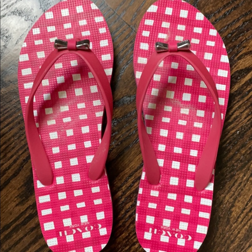 Coach flip flops